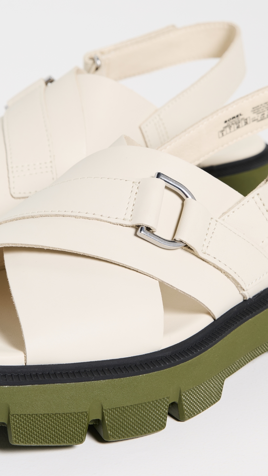 Sorel Rein Cb Criss Cross Sandals Chalk/Utility Green