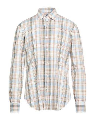 Man Shirt Beige Size 15 ¾ Cotton, Linen