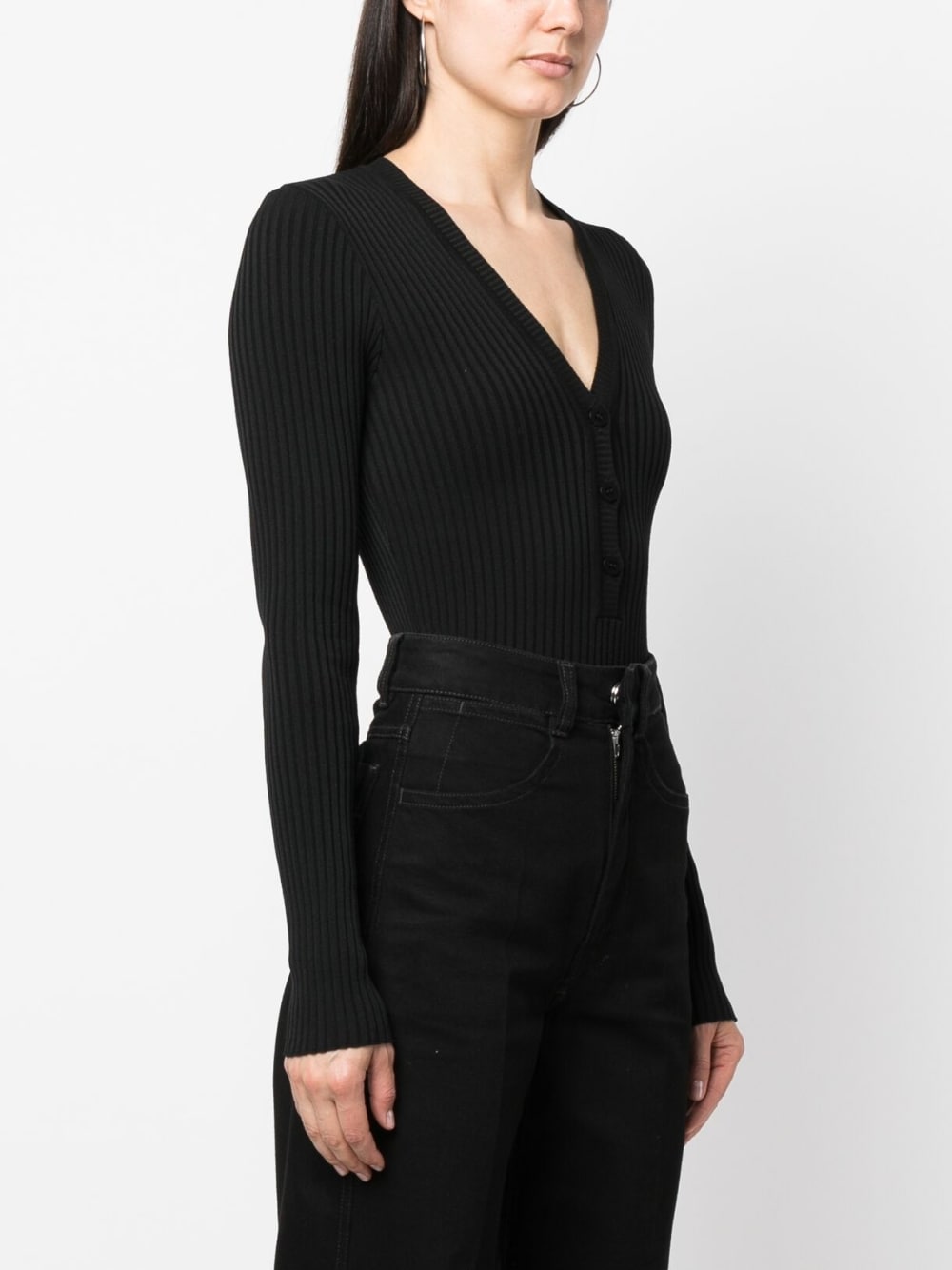 Andreadamo Ribbed Knit Bodysuit