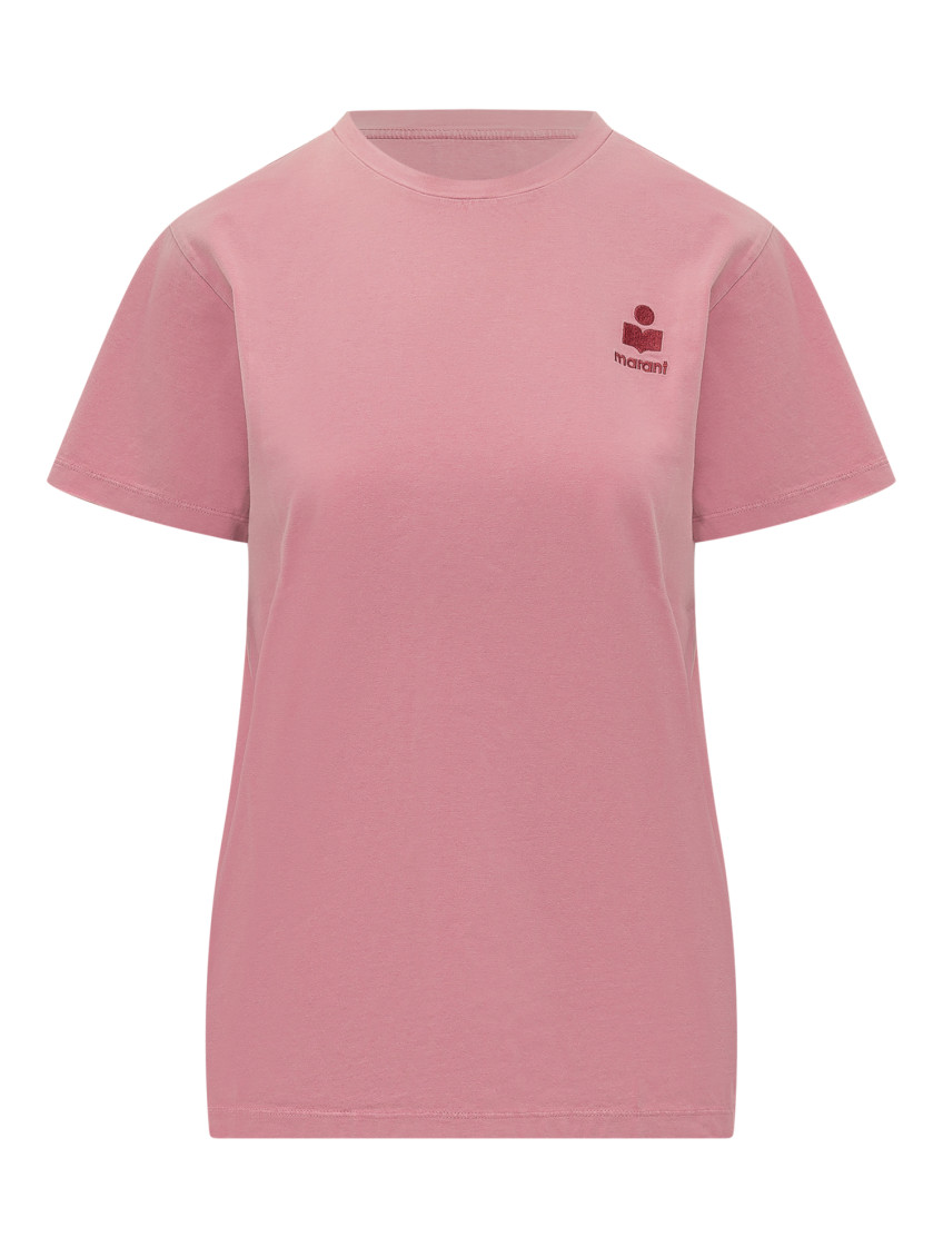 Pink Logo Crew Neck T-Shirt