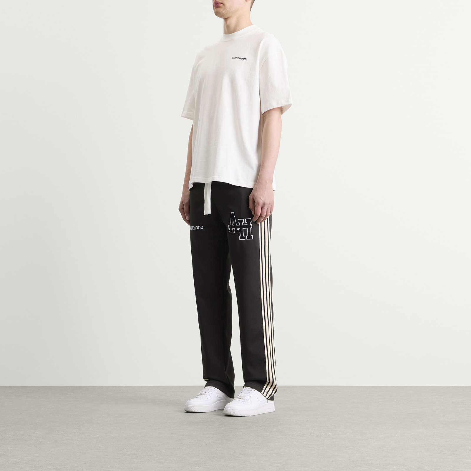 Men's College Track Pants Black