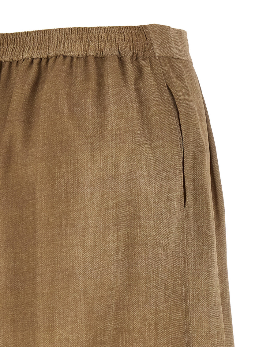 Ermanno Scervino - marocain shorts pleated front button waistband