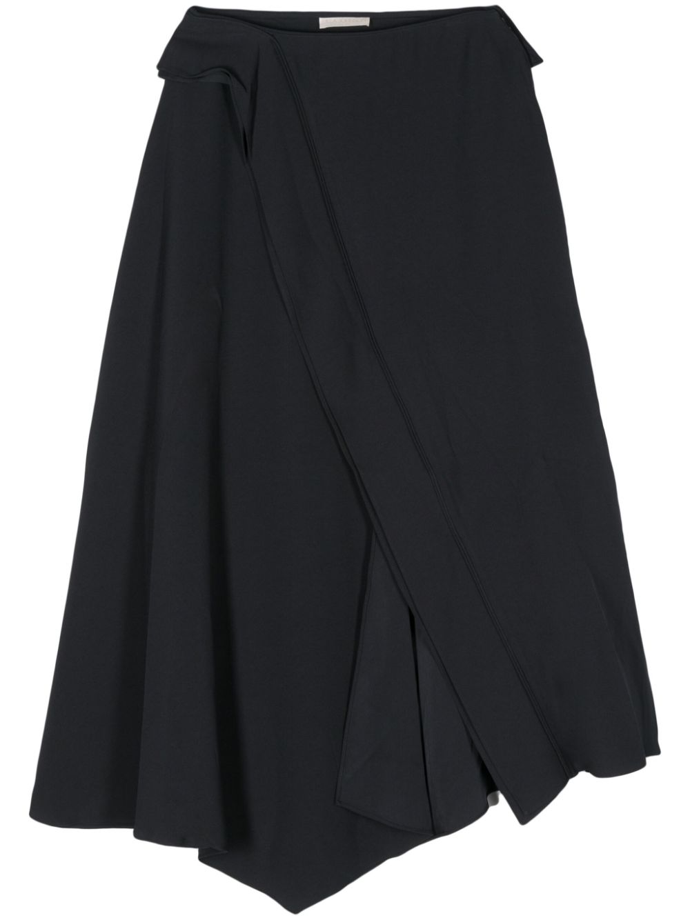Violette draped midi skirt - Blue
