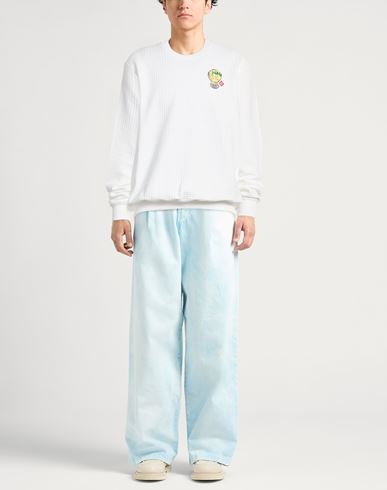 Man Sweatshirt White Size XL Polyester, Cotton, Elastane, Acrylic, Viscose