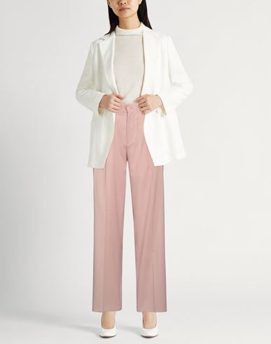 Hevò Woman Pants Blush Size M Virgin Wool