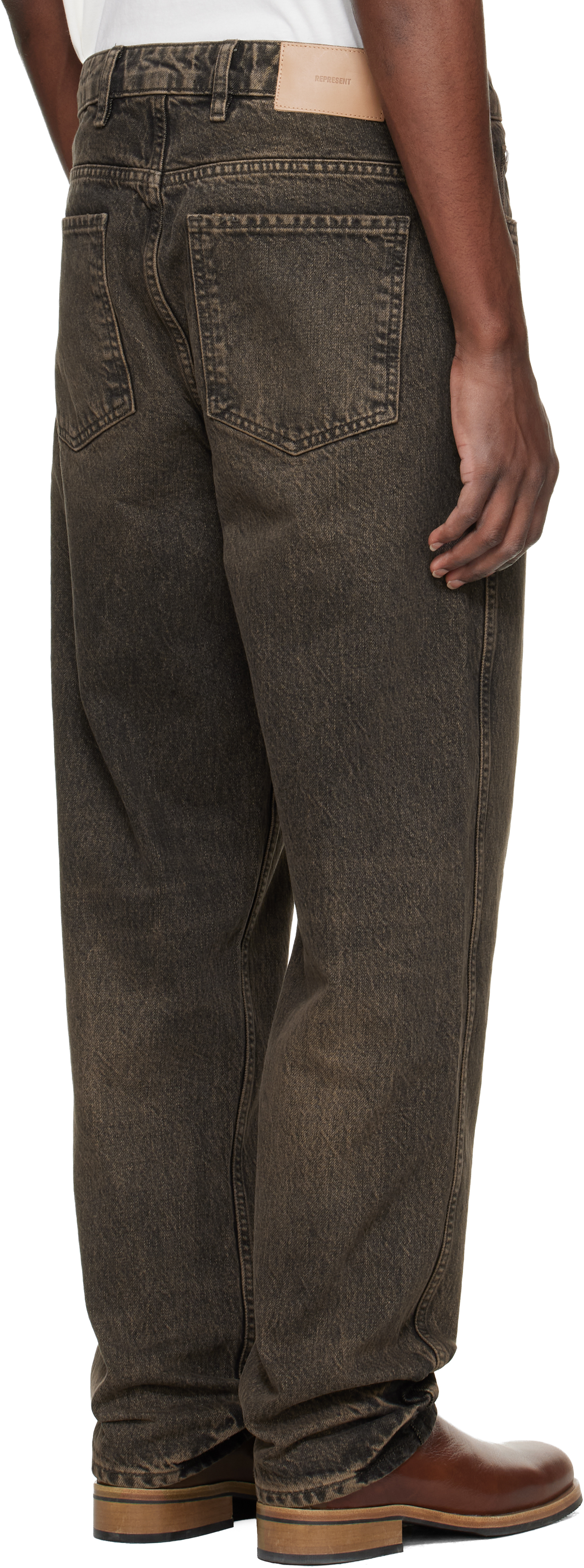 Brown R2 Straight Leg Jeans