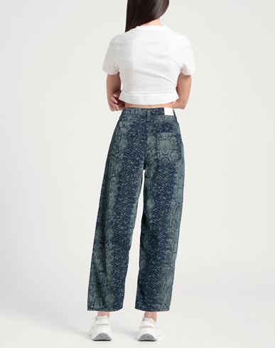 Woman Pants Navy Size S Cotton, Polyester, Elastane