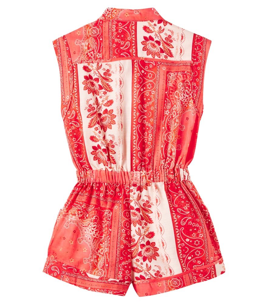 Tutina paisley cotton playsuit