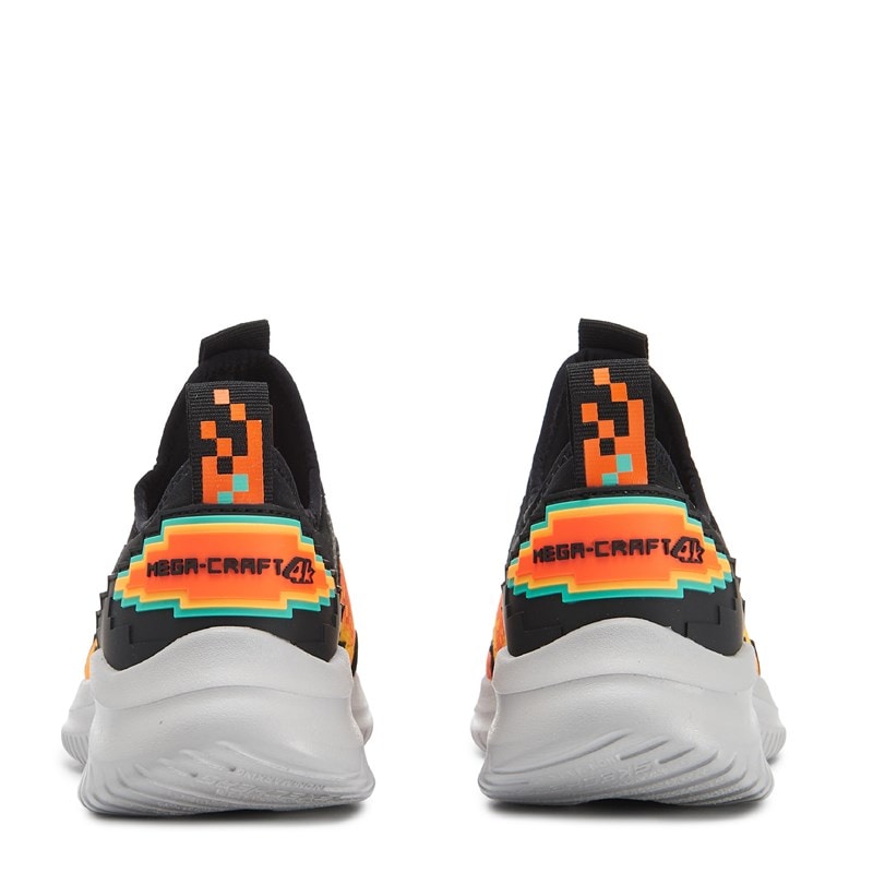 Kids' Ultra Flex Megacraft Sneaker Little/Big Kid Shoes (Orange/Black)