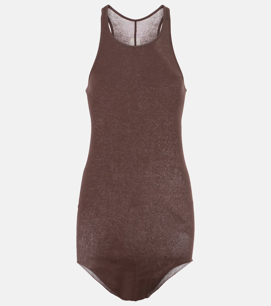 Rick Owens Denim bustier gown