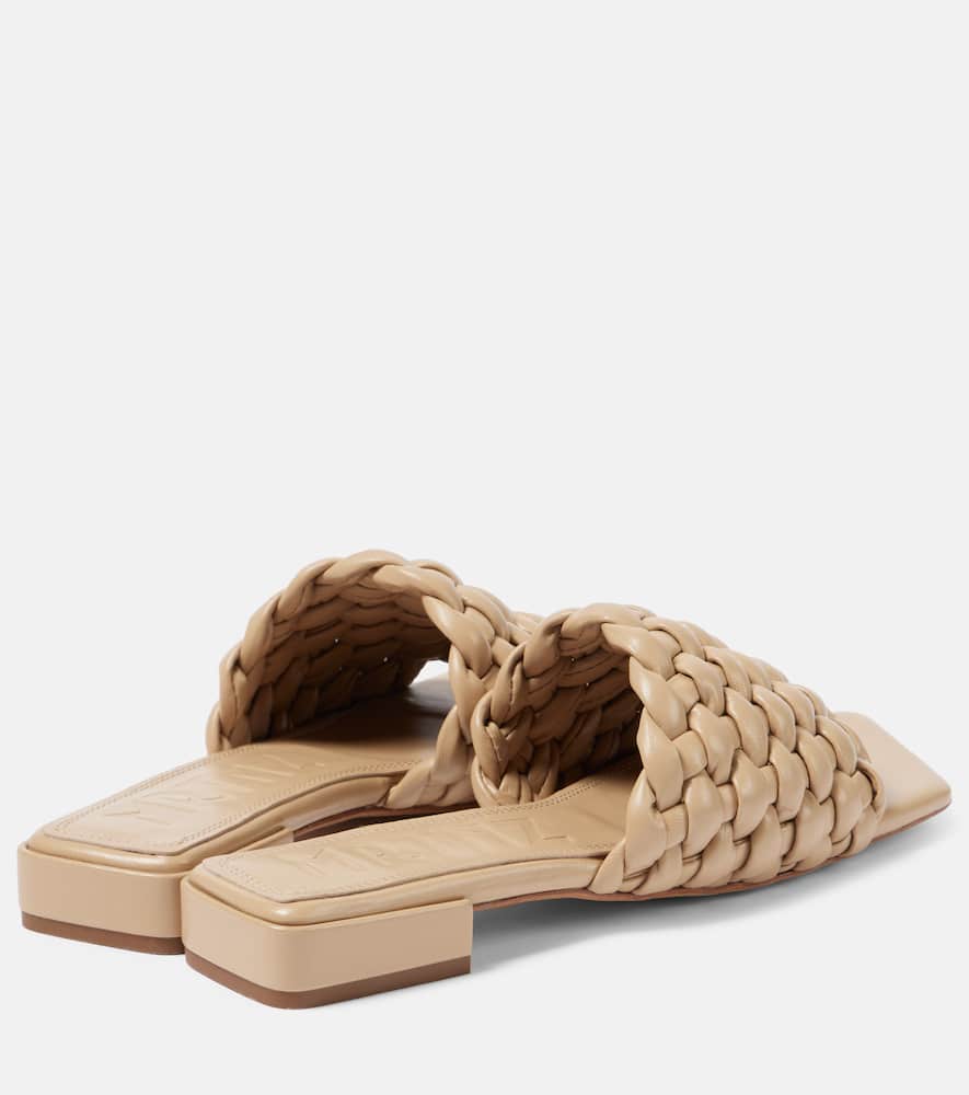 Aster woven leather slides