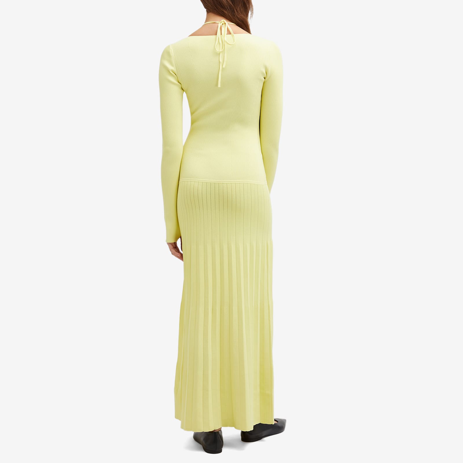 Women's The Label Juniper Contoured Maxi Dress in Lemon