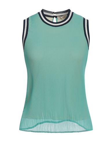 Woman Top Green Size 4 Polyester