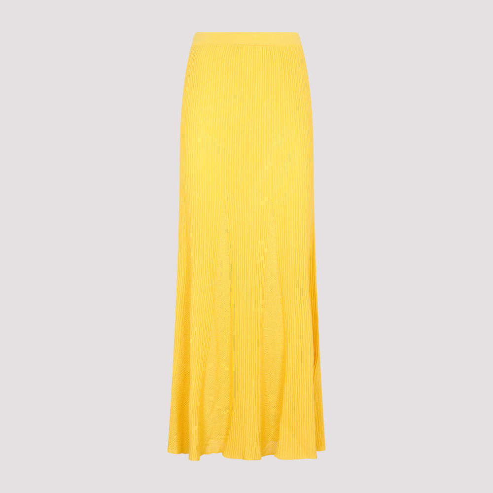 Yellow Wool Eula Skirt