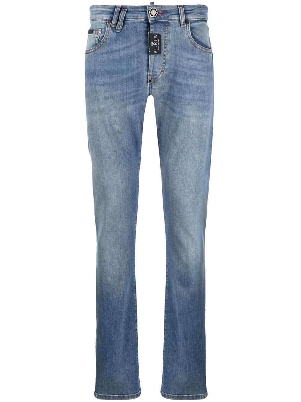 Premium-Hexagon straight-fit jeans - Blue