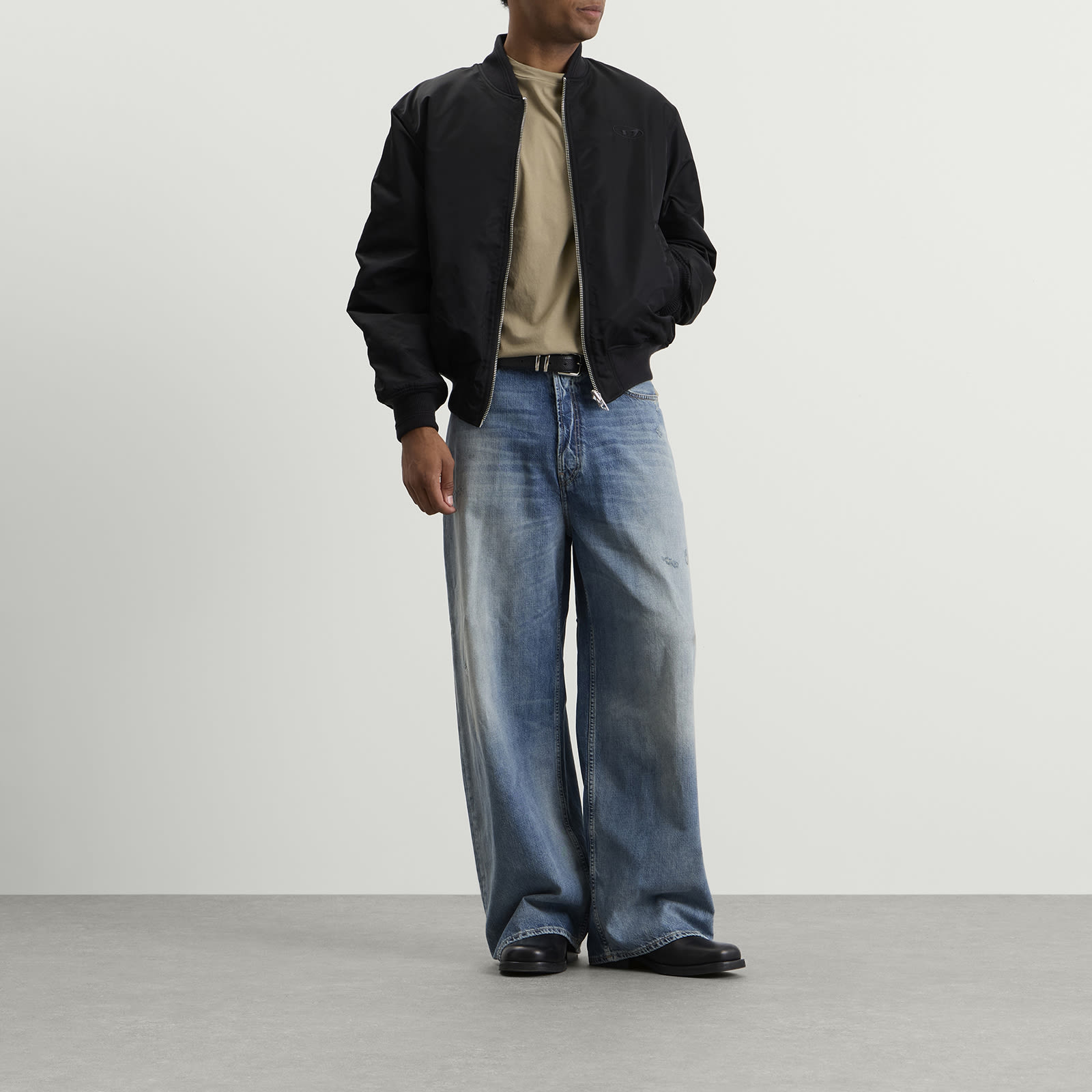 Men's Reversible Bomber Jacket Black