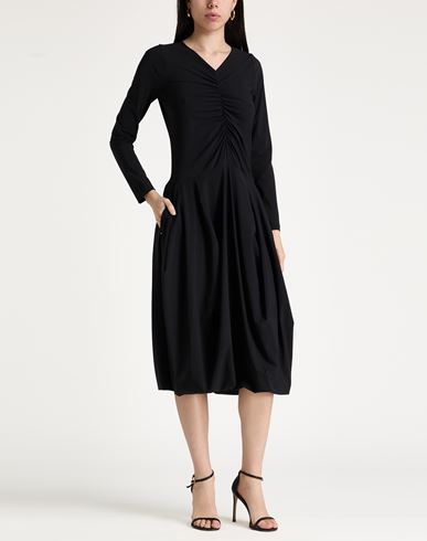 Woman Midi dress Black Size 10 Nylon, Elastane