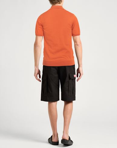 Man Sweater Orange Size 40 Cotton