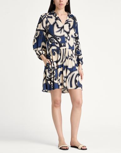 Woman Mini dress Blue Size 8 Viscose