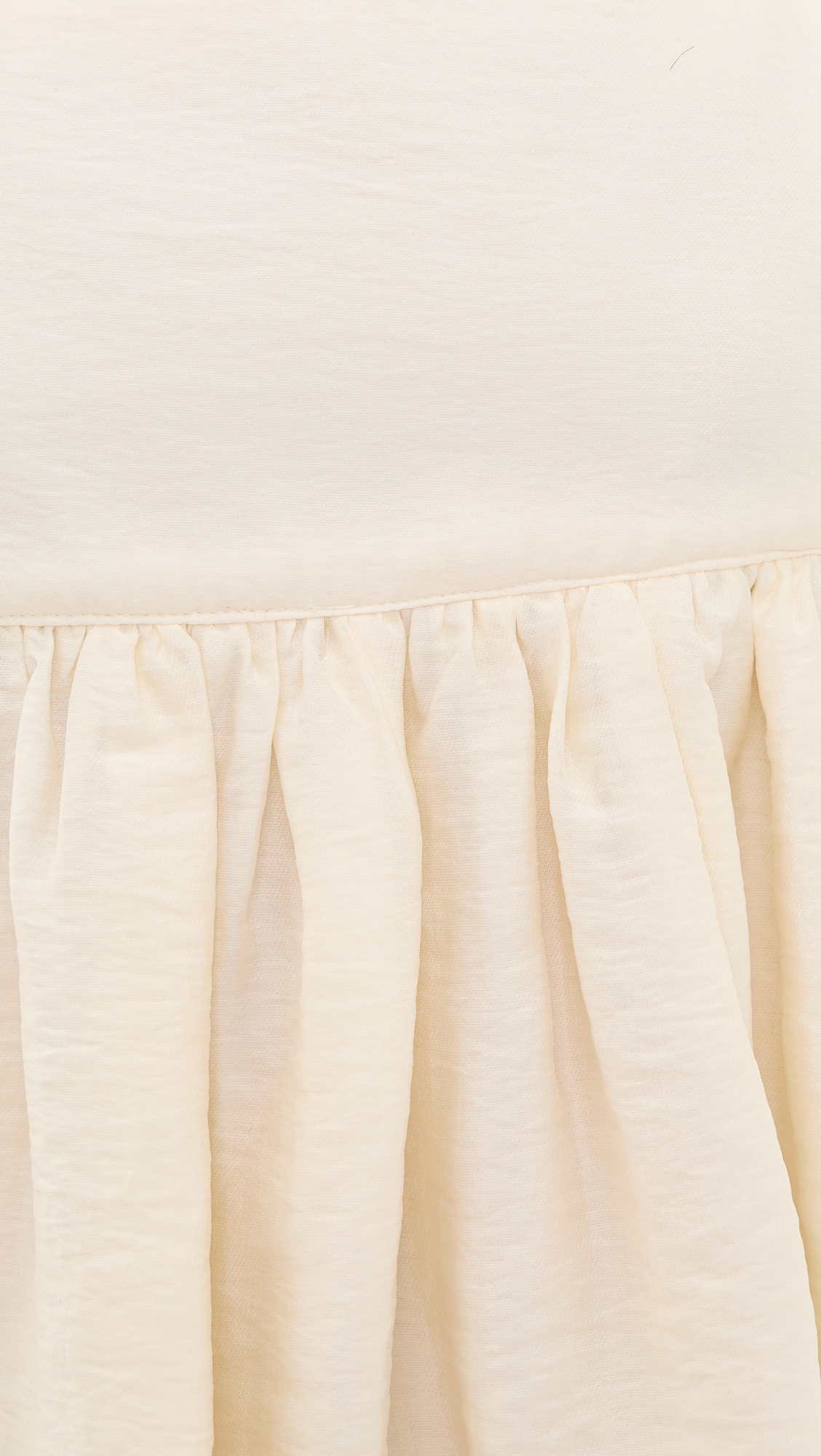 Flared Bustier Blouse Ivory