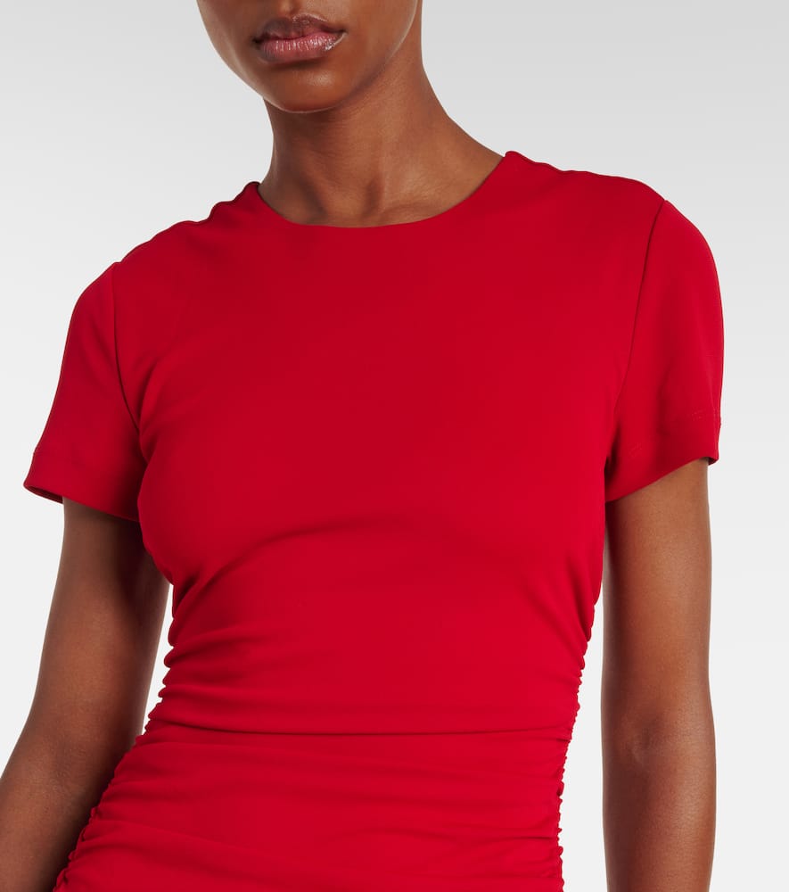 Ruched midi dress