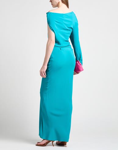 Semicouture Woman Maxi dress Emerald green Size 8 Acetate, Silk