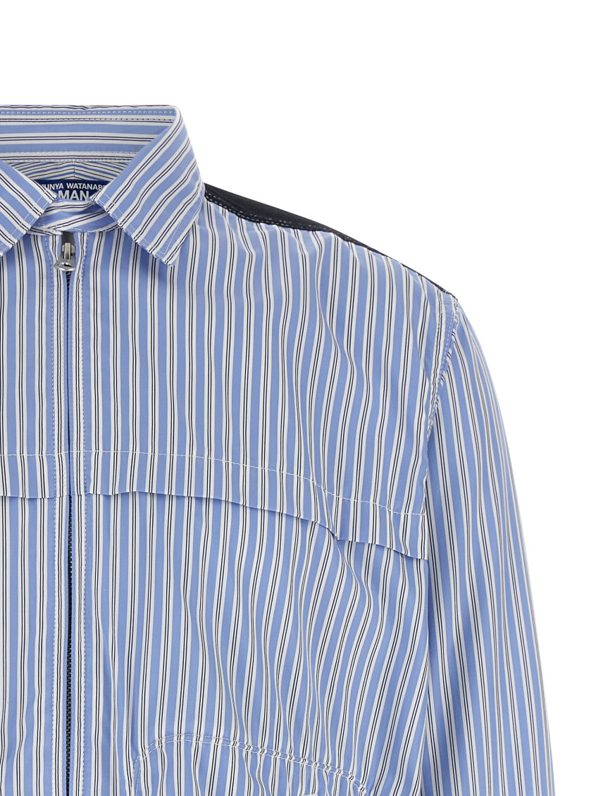 Junya Watanabe - denim panel shirt jacket button cuff