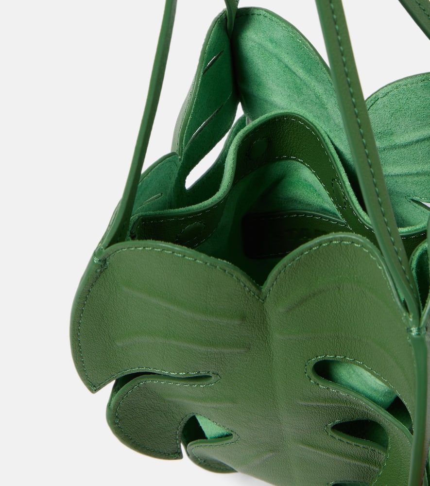 Palm Mini leather tote bag