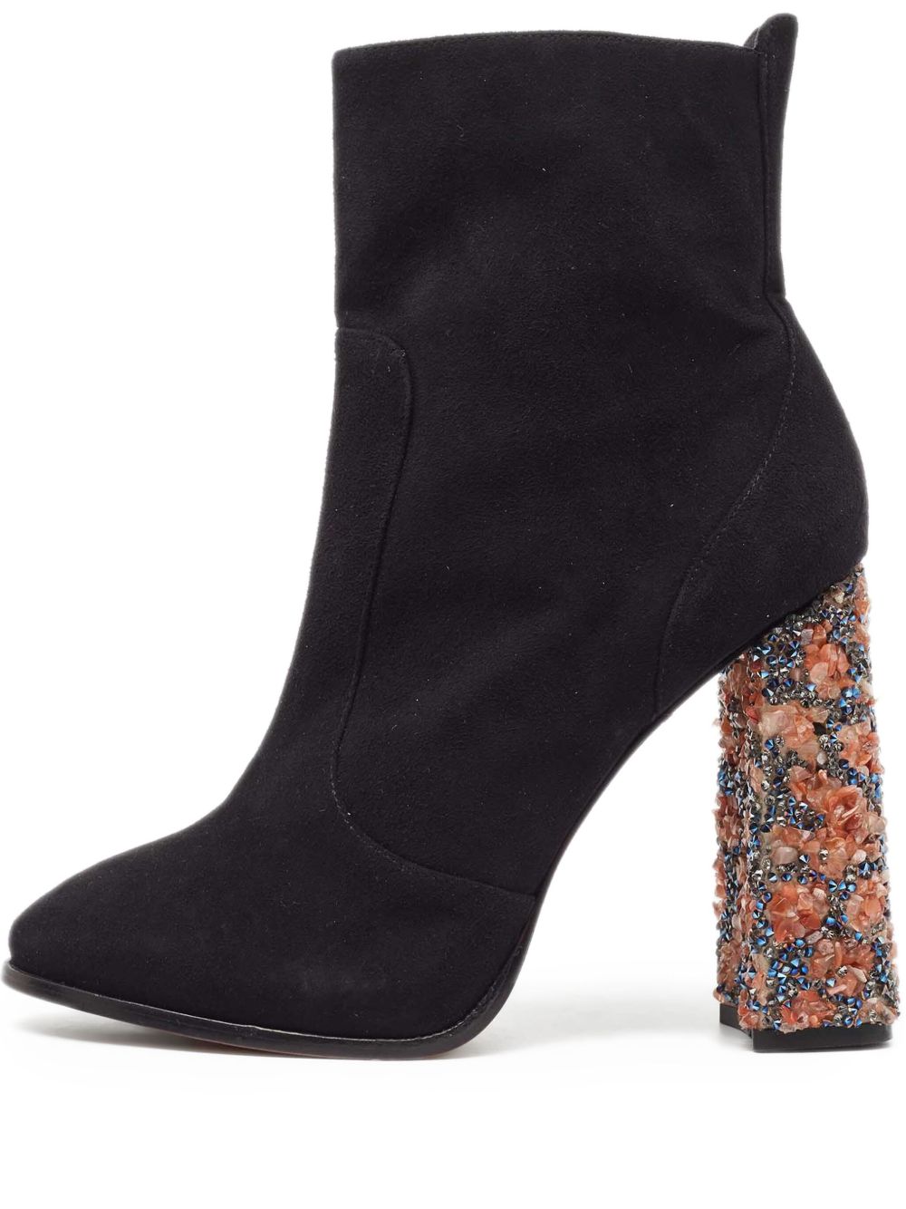 Pre-owned 125mm embellished boots - Black
