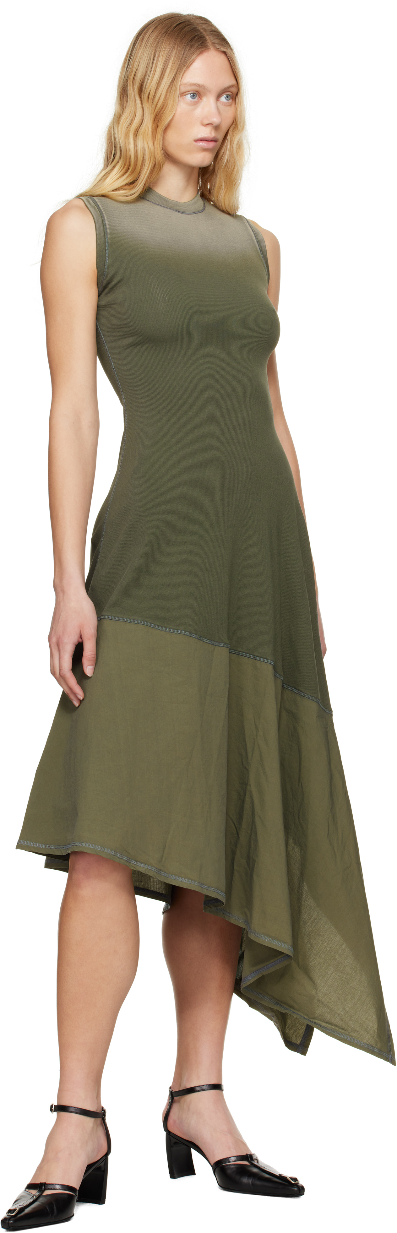 Diesel Green D-Elicy Midi Dress