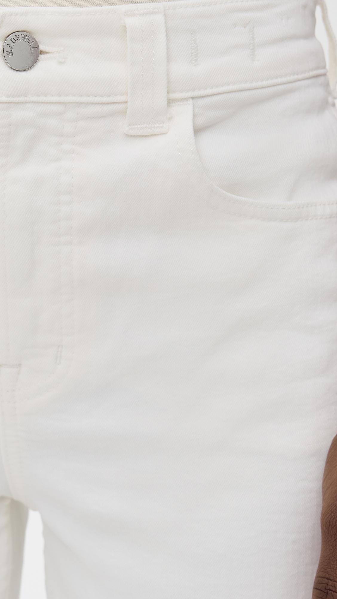 Madewell The Perfect Vintage Wide-Leg Crop Jeans Tile White