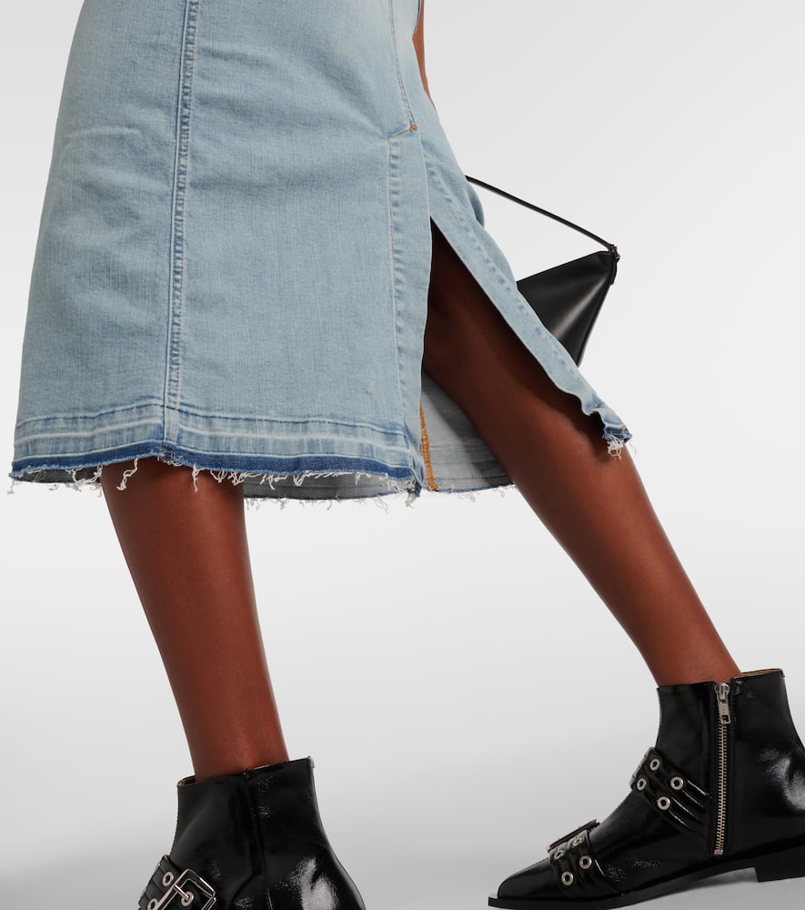 Denim midi dress