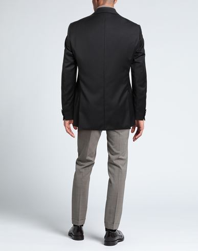 Man Blazer Charcoal Size 38 Virgin Wool