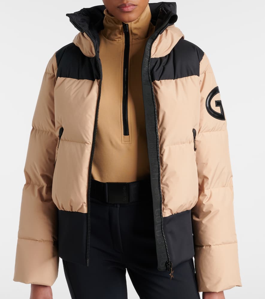 Village quilted down ski jacket