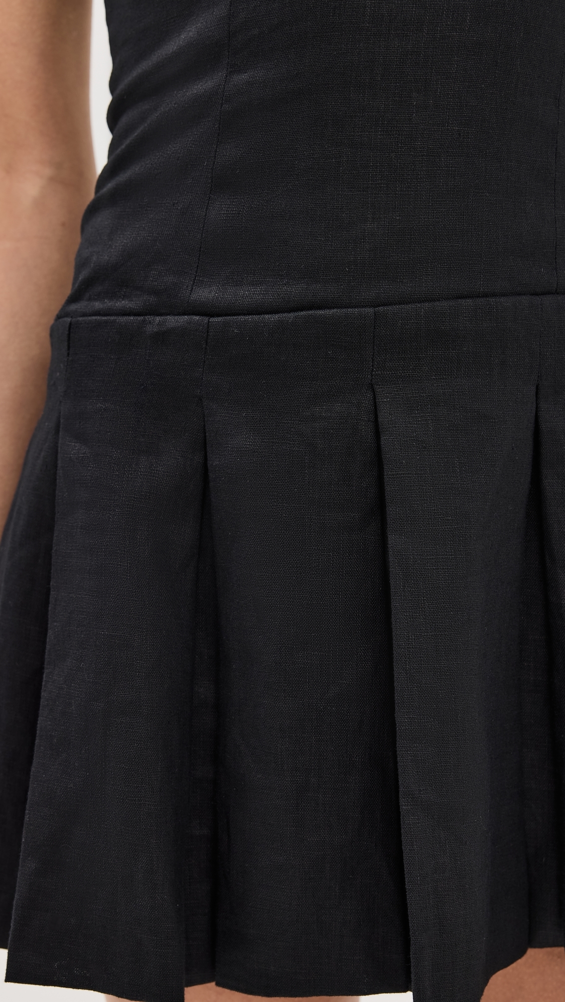 Isabeli Linen Dress Black