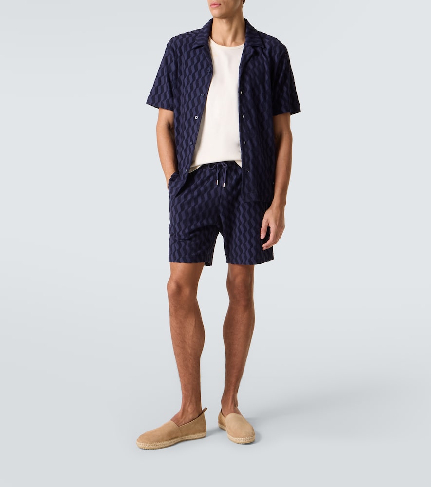 Augusto cotton-blend terry shorts