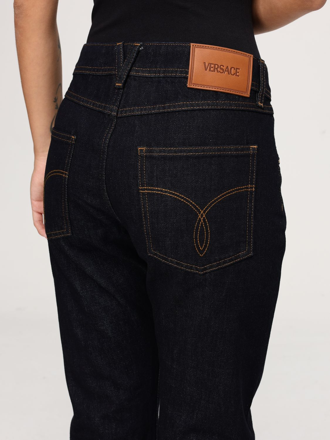 Medusa '95 cropped jeans - Blue
