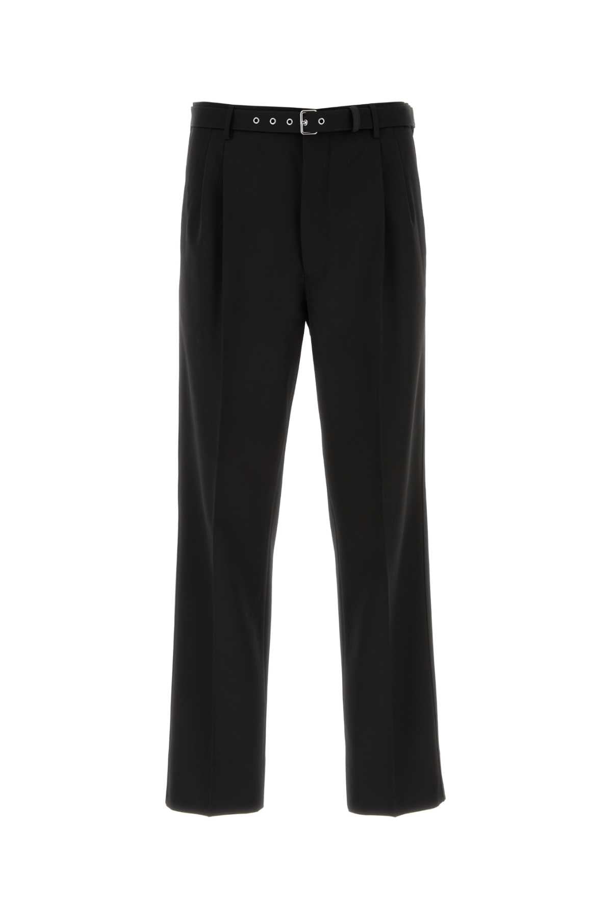 Wool Trousers — Black