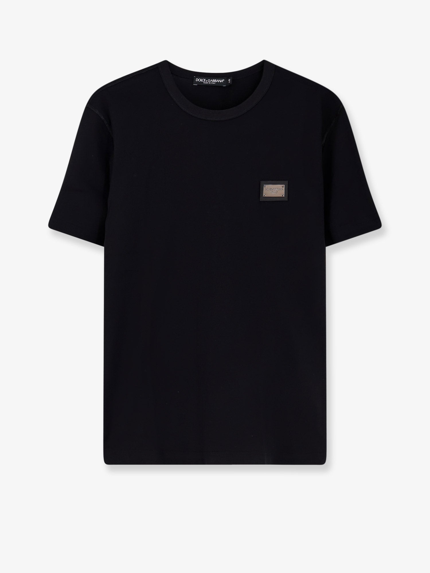 Logo-Patch Cotton T-Shirt — Black