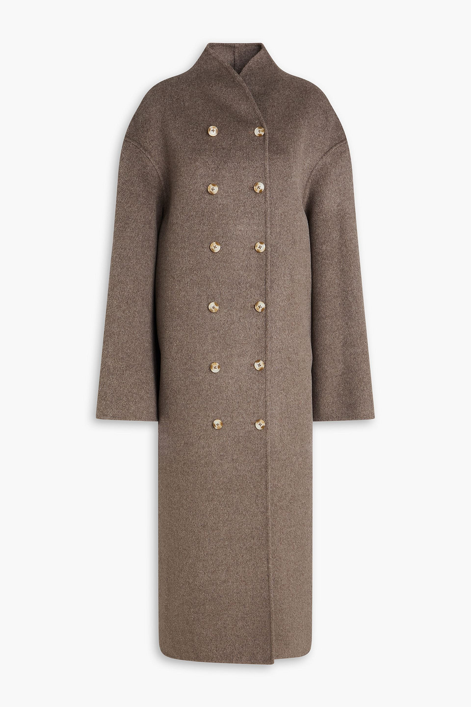 Amory double-breasted wool and cashmere-blend coat - Neutral - FR 38