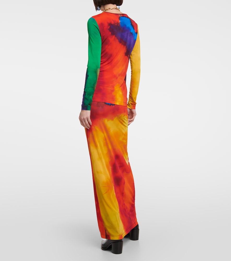 Printed jersey top