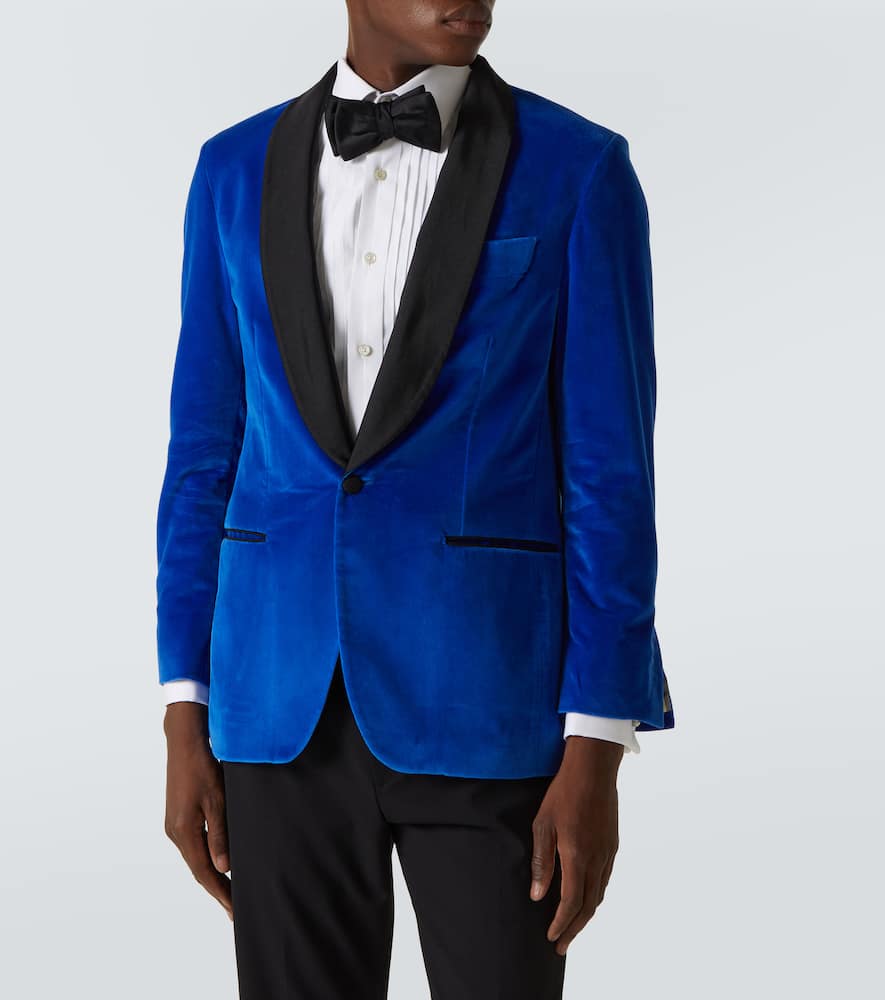 Cotton velvet blazer