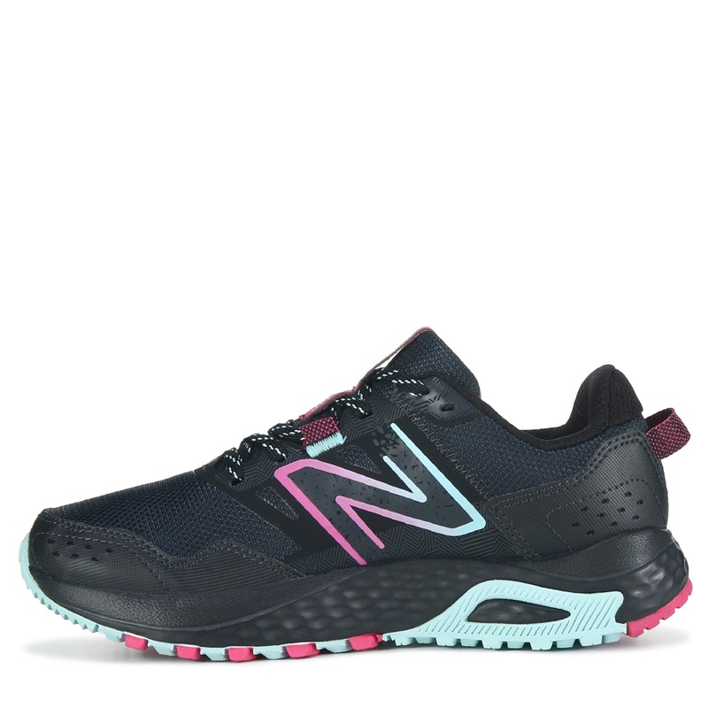 Women's 410 V8 Wide Trail Running Shoes (Black/Multi)