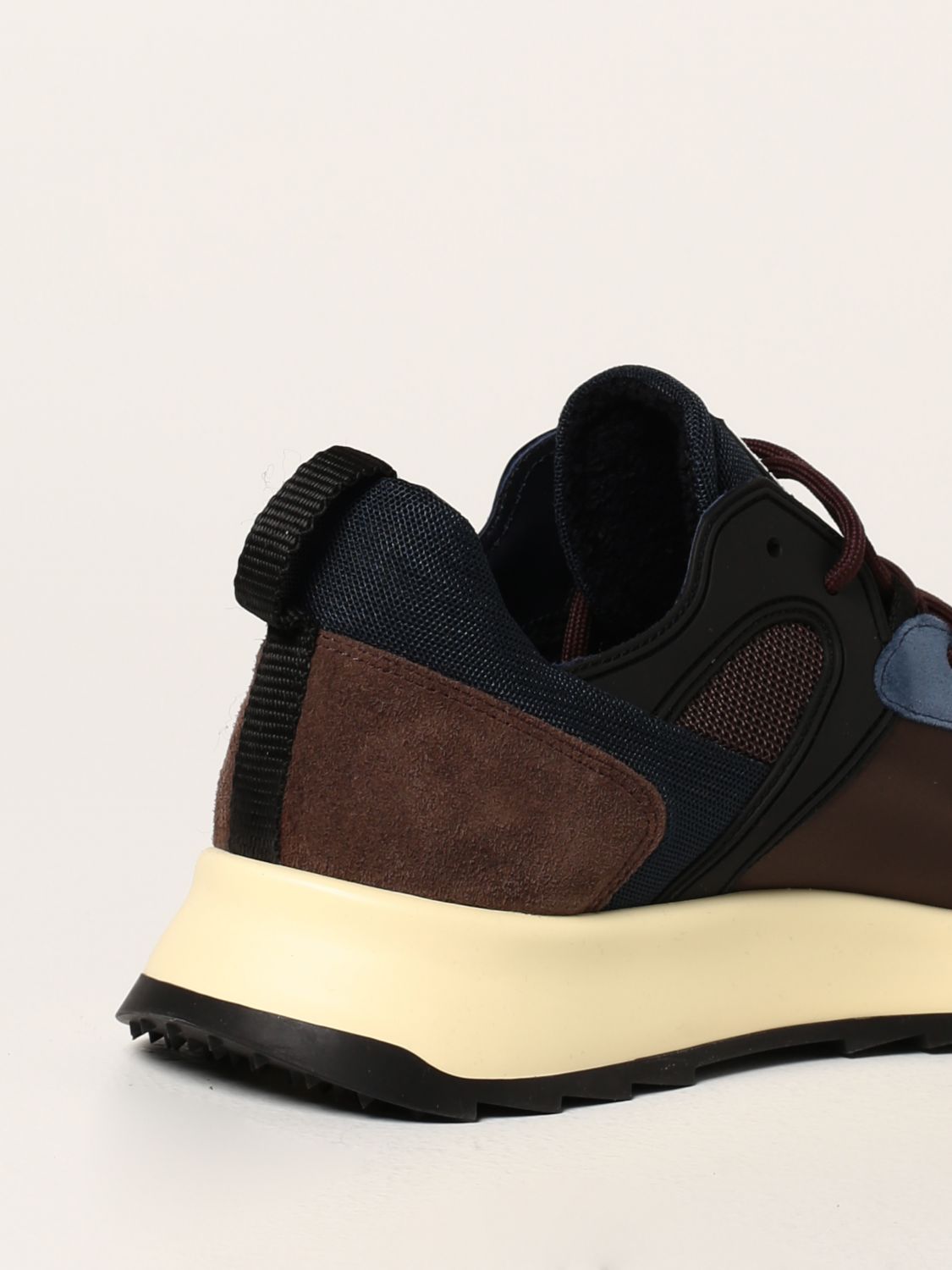 Royale sneakers in nylon and suede