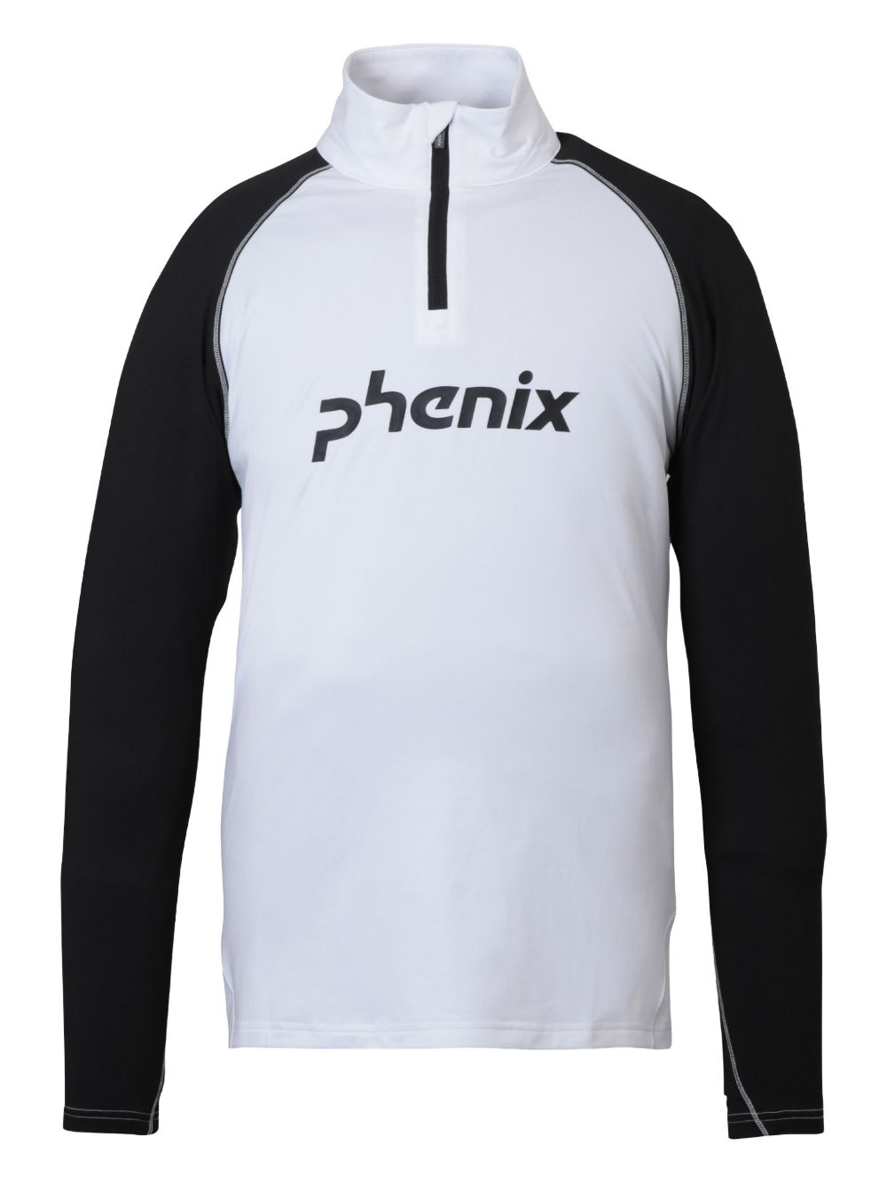 Raglan-sleeve zip ski top - White