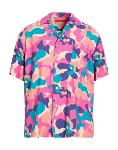 Man Shirt Pink Size M Viscose