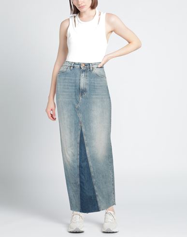 Woman Denim skirt Blue Size 28 Cotton