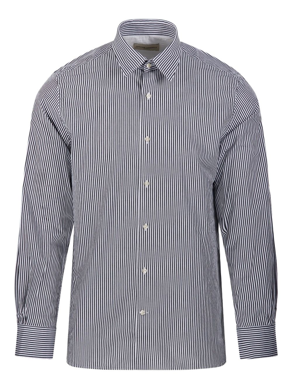 Officine Generale striped shirt - Black