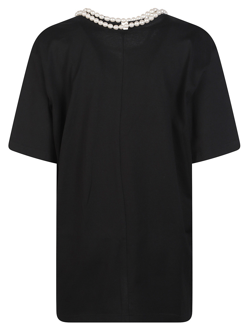 Black Solid Round Neck T-Shirt