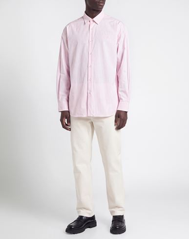 Family First Milano Man Shirt Pink Size L Polyester, Cotton